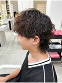 波巻きパーマ×ウルフヘアS40