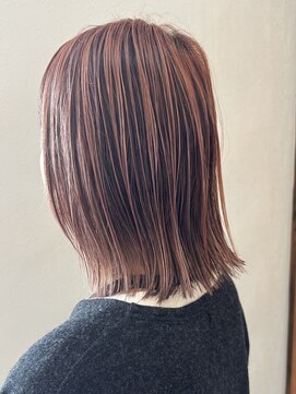 ファーチ(Fir-chi) コントラストチェリーレッドボブ