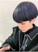 刈り上げショート/刈り上げマッシュショート/インナーカラー