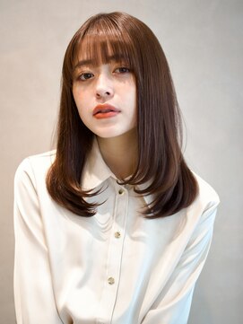 ガーデンヨコハマエスト(GARDEN YOKOHAMA est) 美髪　イメチェン　ワンカール　ワイドバング　モカブラウン