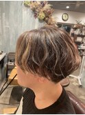 大人ショートエアリーパーマ