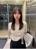 レイヤーカット/顔まわりカット/ミディアムヘア