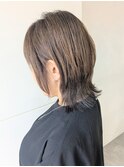 ホワイトグレージュデジタルパーマミニウルフ天王町HA65