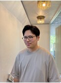 20代30代40代◎ツーブロックブルーブラックマッシュショート