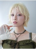 レイヤーボブ　ブロンド　ハイトーン　横浜　N