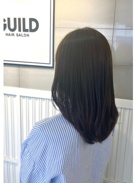 ギルド 清瀬店(GUILD) 大人っぽいツヤ感ストレートヘア