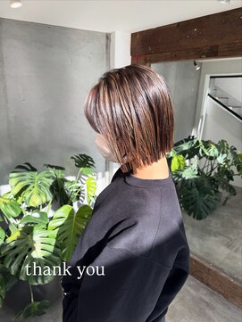 【栗本浩司】切りっぱなしストレートボブ