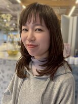 マッシュ チャヤマチ(MASHU chayamachi) 柔らか透明感/ブリーチなし/オリーブブラウン/大阪梅田