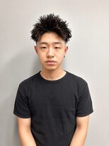 ブラック(BLACK) スキンフェード/ツイストパーマ