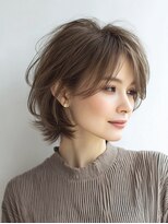 Heart's美人設計と白髪ぼかし専門店 青山表参道店 脱白髪染め/ショートヘア【ハーツ】&nbsp;白髪ぼかし脱白髪染め似合わせショートボブ40代50代60代