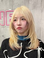ノーン(NONE)&nbsp;ブロンド/デザインカラー/エンドカラー/レイヤーカット