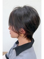 ヘアカフェ コトノハ(hair cafe Kotonoha)&nbsp;【コトノハ】大人のくびれショートボブ韓国風小顔顔周りレイヤー