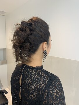 六本木美容室 白金店 ワイルド系ヘアセット