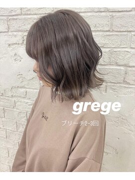 プライズ 池袋店(prize) グレージュブリーチカラーハイトーンカラーボブss 4086