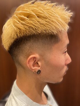 ヒロギンザ 上野店(HIRO GINZA) ジェットモヒカン風スキンフェード