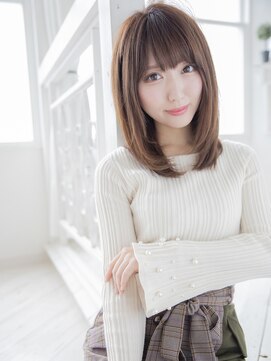 スカイレビュー(SKY Re beau) 【錦糸町レビュー店】小顔モテ前髪ストレート#マロンベージュ