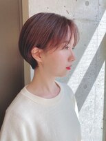 ヌイ 横浜(nui)&nbsp;耳掛け丸みハンサムショート_くすみカラーラベンダーカラー