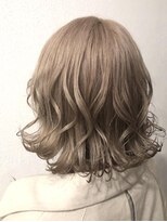 ベンジー 須賀川店(benji) 《AYE Hair》ウェットなシナモンベージュボブ