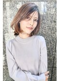 ミディアム ウルフレイヤー  韓国ヘア 大人かわいい