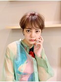耳掛けニュアンスショート