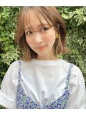 イヤリングカラーがポイント♪ニュアンスボブルフ・・・HINATA