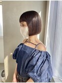 ぱつっとボブ/髪質改善/縮毛矯正/酸性ストレート［南青山］