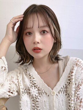 ポーチバイハニー オモテサンドウ(PORCH by HONEY omotesando) 大人可愛い20代30代40代小顔くびれボブ×シアーベージュ