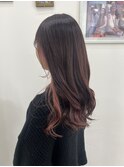 艶髪/インナーカラー/ピンクブラウン/大人かわいい