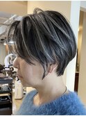 ショート×コントラストハイライトs