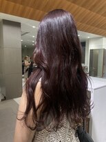 ローレンアオ(LOREN AO)&nbsp;暖色カラー/ワインレッド/レイヤーロング/ワンカラー