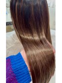 グラデーションエクステンション/ブラウン長さだし/エクステ