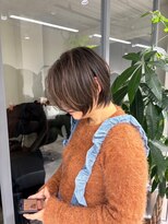 ジービージー(GBG)&nbsp;くびれショートボブ40代50代グレイカラー白髪染め白髪ぼかし