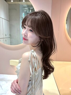 グロー 大宮(GLROW) 似合わせカットメルティカラーフェミニンロングマロンベージュ