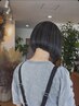 ■地毛を活かすバレイヤージュカラー■エアータッチ（ブリーチ）＆カット