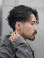 レタッチ バイ フィフス 銀座(RETOUCH by fifth)&nbsp;銀座フェザーパーマセンターパートマッシュスパイラルパーマ眉毛