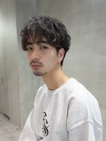 バイフィフス 原宿/表参道(by fifth)&nbsp;センターパートシャドウパーマスパイラルパーマ大人メンズヘア