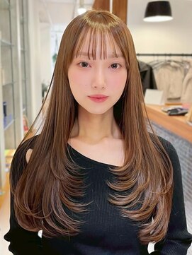 10代20代30代レイヤーカット透明感ベージュ髪質改善仙台韓国艶髪