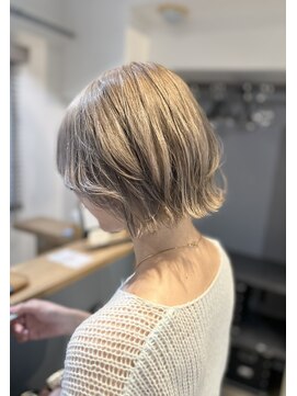 ミルクティーベージュ/グレージュ/ダブルカラー