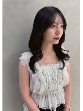 UN1QUE 髪質改善 仙台本町 艶髪ストレート×韓国風顔周りレイヤー/サイドバング