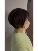 丸みボブ丸みショートレイヤー骨格補正30代40代50代◎高崎