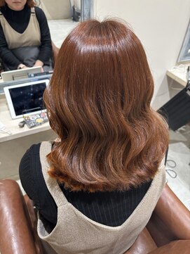 フレーム へアアンドトリートメント 天王寺北口店(FRAME) オレンジカラー