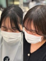 アピッシュ ギンザ(apish ginza) 前髪パーマで朝のセットが楽に♪自然な流れバングに