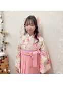 ハーフアップ　　ハーフツイン