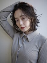 ヌヌ 渋谷 原宿 明治神宮前(nunu)&nbsp;レイヤーカットウルフカットボブグレージュオリーブべージュ