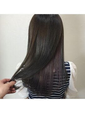 キャラ 池袋本店(CHARA) ダークブラウン×インナーバイオレット【キャラ池袋/chara池袋】