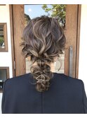 ヘアアレンジ～編みおろし～　西田