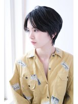 ヘアーアンドファッションシオミエイチ (hair＆fashion shiomi H) 【shiomi H】黒髪ソフトクールショート