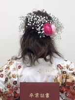 ウェーヴ 浜松小豆餅店(wave)&nbsp;〈wave小豆餅店〉卒業式 袴 着付け ヘアセット フラワーアレンジ