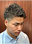 【オーダー率１位】ツーブロックショート形状記憶パーマ
