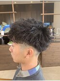 フェード×ツイストスパイラルアップバング